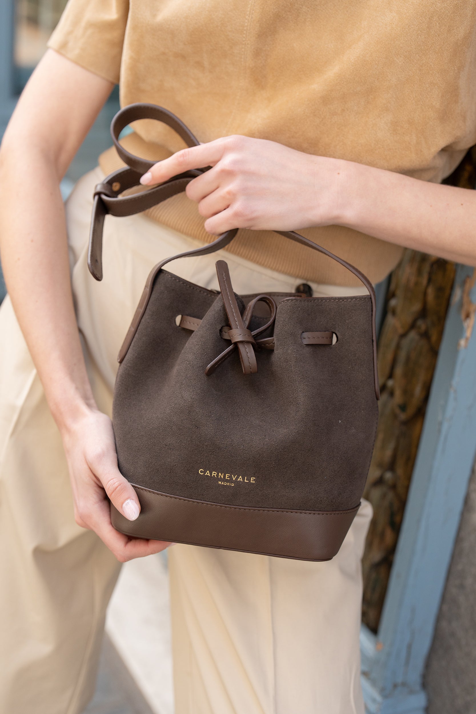 Mini Telma Chocolate Suede