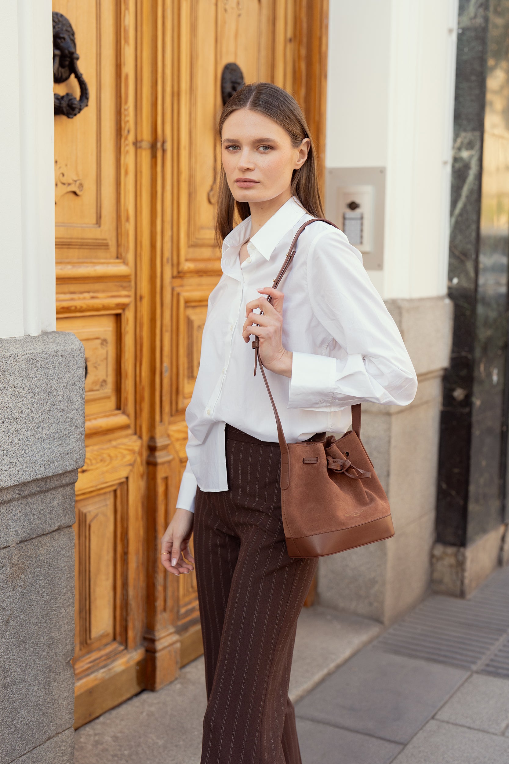 Mini Telma Cognac Suede