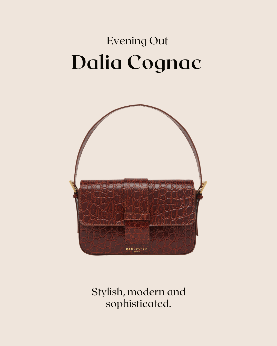 bolso dalia cognac piel Carnevale